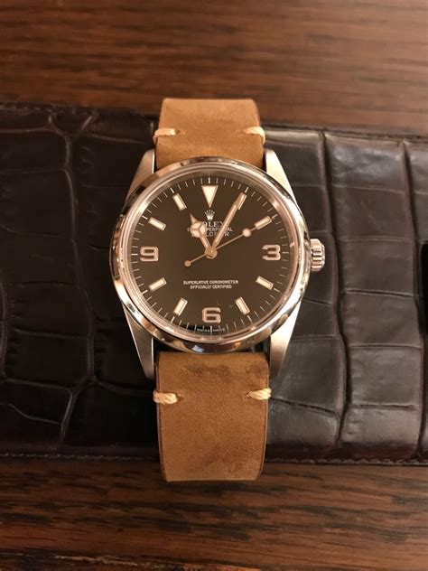 leather rolex watch|rolex leather watch band 36mm.